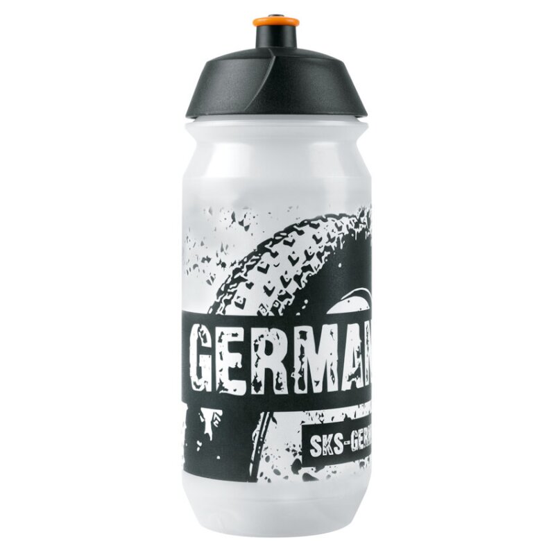 Topeak Bottle 0,5 l Kunststoff-Trinkflasche Fahrrad-Wasserflasche Schwarz/Klar 